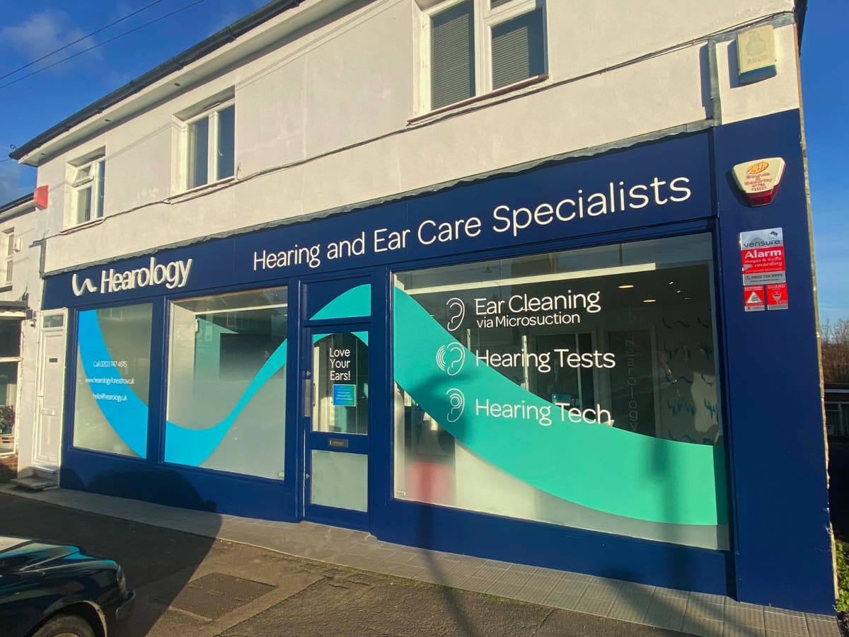 Our frontage in the square, Hearology Forest Row