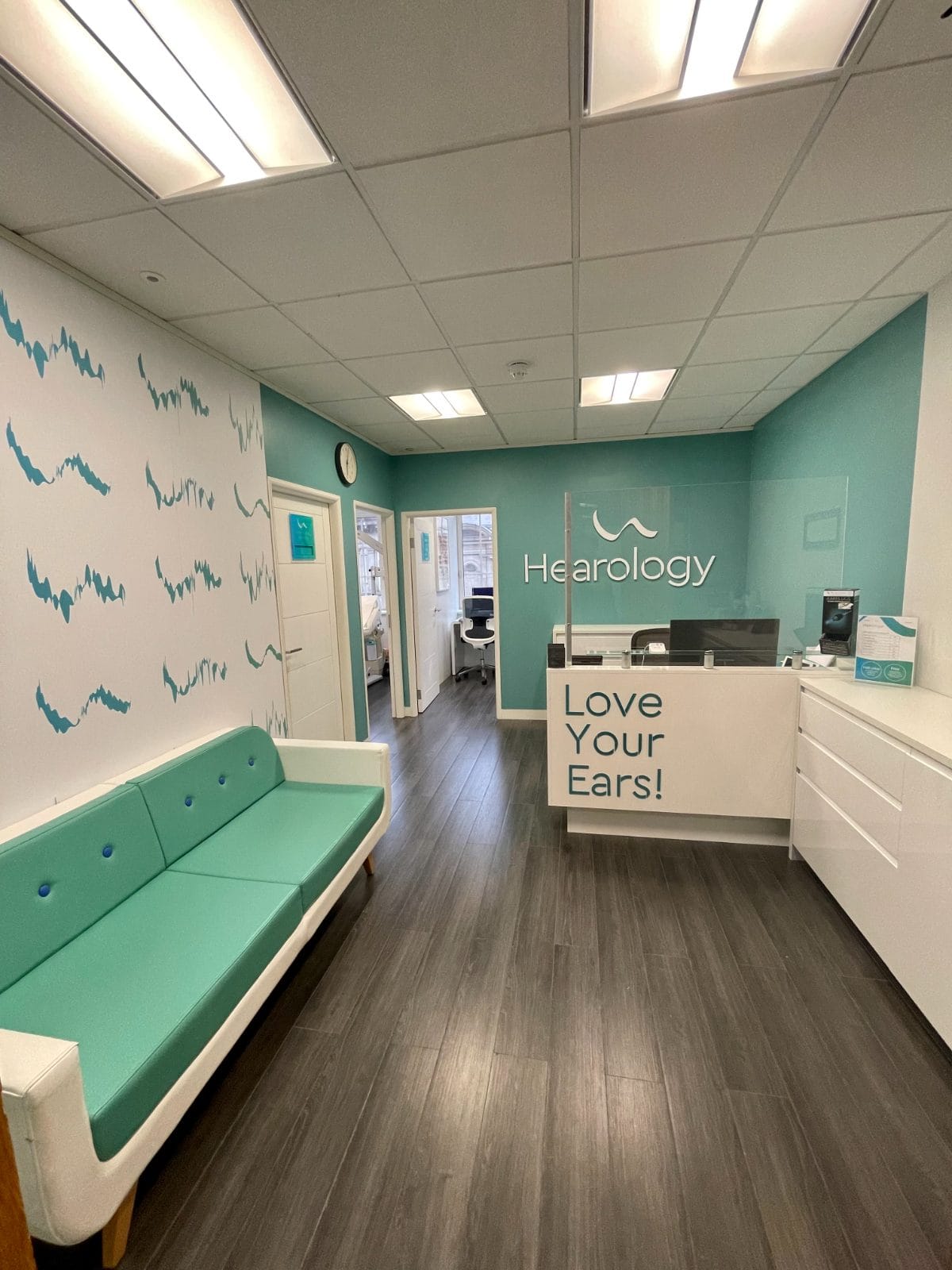 The waiting area, Hearology Liverpool Street
